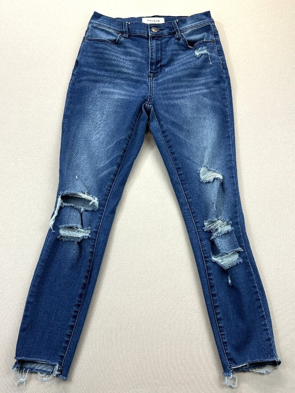 Pacsun Jeans Womens Size 25 Blue Denim High Rise Ankle Jegging Distressed Casual
